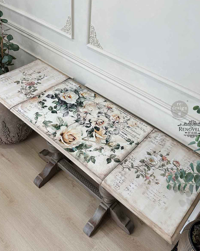 Redesign with Prima my garden whimsey decoupage paper 