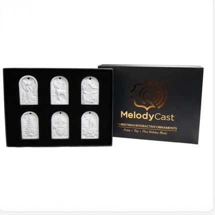 MelodyCast Paint-Tap-Play Christmas Ornaments Set of 6