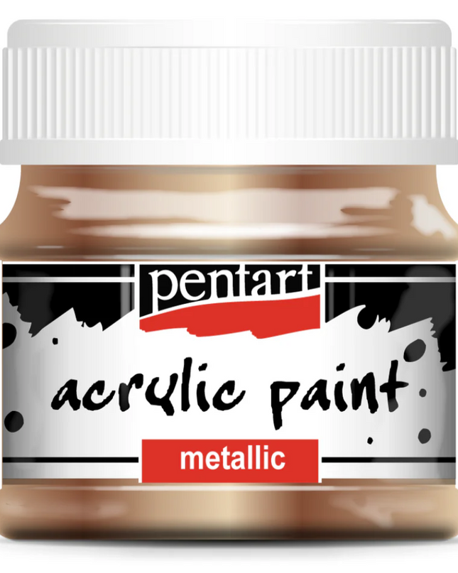 Pentart Metallic Acrylic Paint - Antique Gold