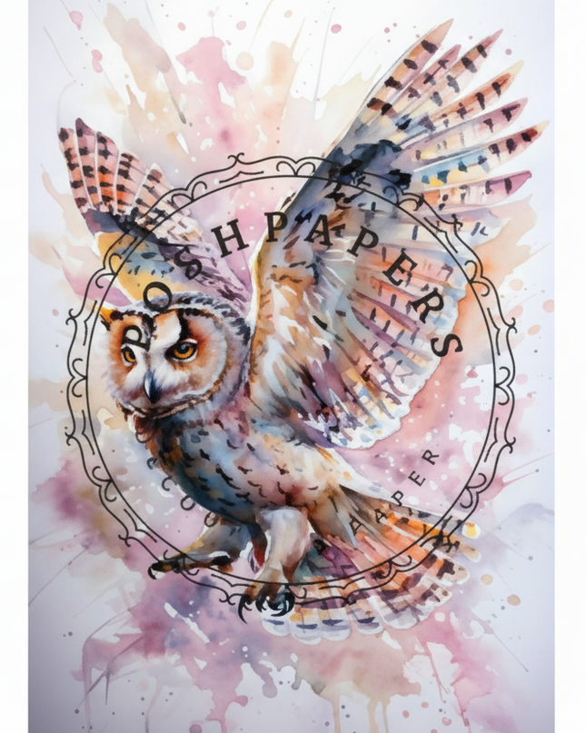 Posh Paper Painting Owl decoupage paper