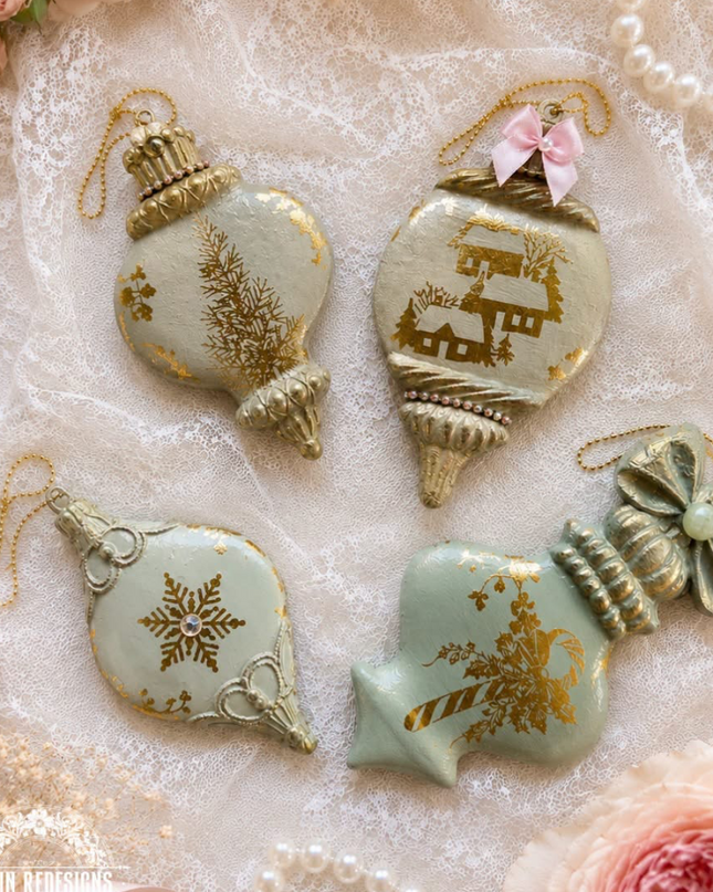 Redesign with Prima Kacha Holiday Heirloom Foil Middy Transfers