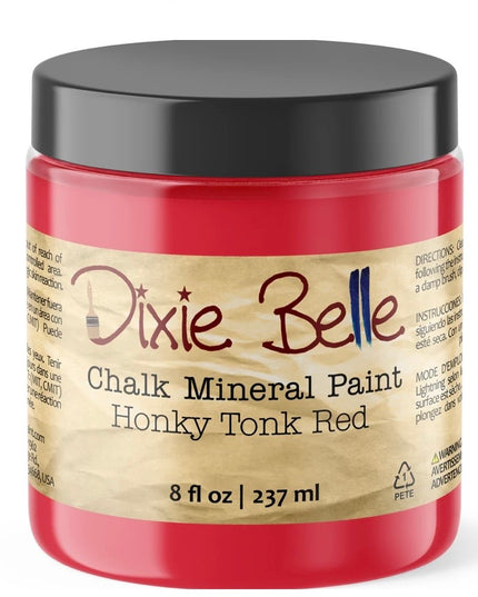 Dixie Belle HONKY TONK RED Chalk Mineral Paint