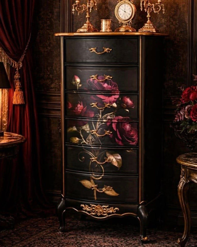 Mint by Michelle -  Gilded Bloom Rose Decoupage Paper