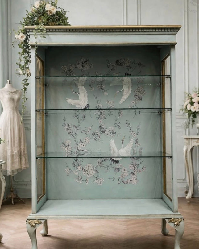 Redesign with Prima Silver Wings Decor Transfer