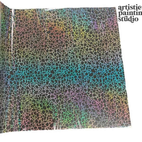 APS Foil - Pebbly Hologram - Transparent Film Foil