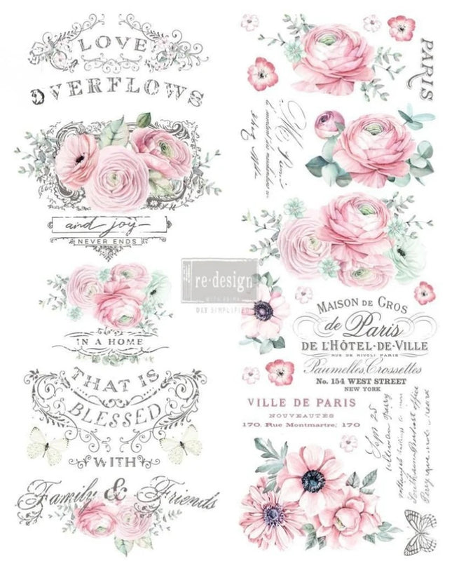 Redesign with Prima - Decor Transfer - Overflowing Love