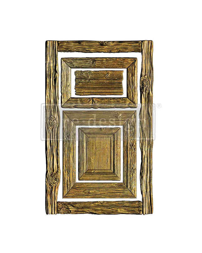 Redesign With Prima Vintage Timber Christmas Decor Mould, wooden frame silicon mould