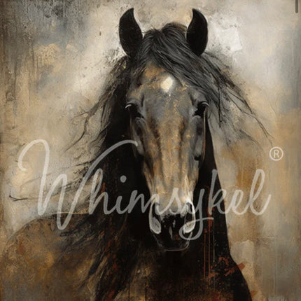 Whimsykel Designs Heart Horse Decoupage Paper