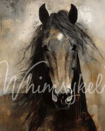 Whimsykel Designs Heart Horse Decoupage Paper