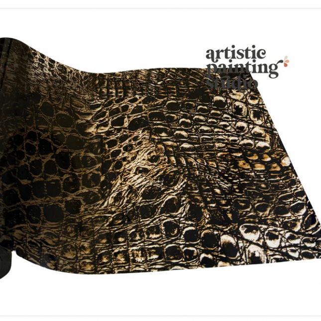 APS Foil - COPPER CROCODILE semi transparent  - Rub On Foil