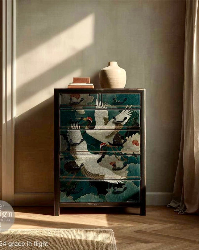 Redesign with Prima Grace in Flight Tissue Decoupage Paper