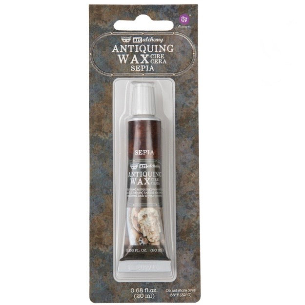 Redesign with Prima Art Alchemy Antiquing Wax Sepia