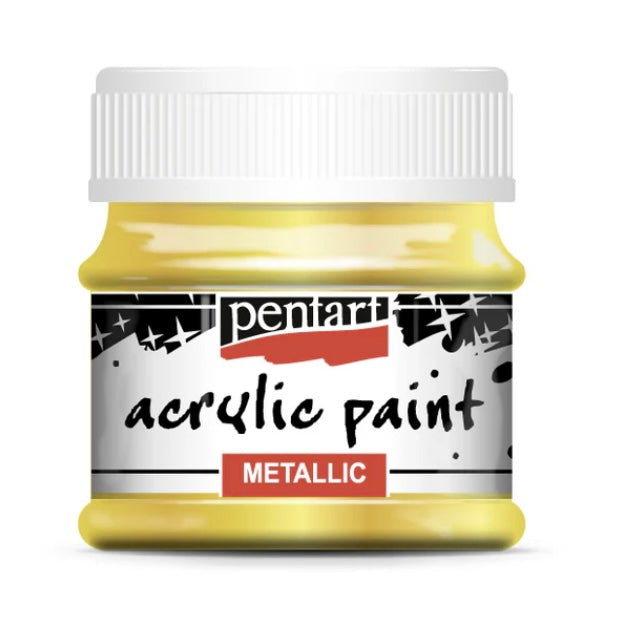 Pentart Metallic Acrylic Paint - Baroque Gold