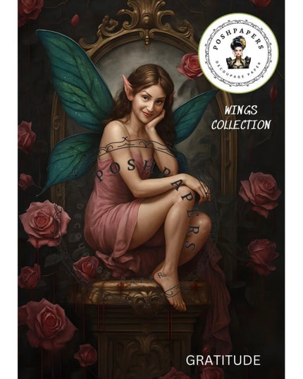 Posh Papers Decoupage Paper - Gratitude Fairy