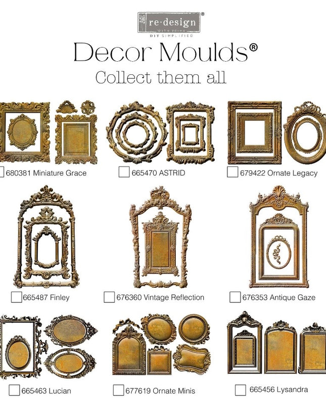 Redesign With Prima -  Ornate Minis Decor Mould