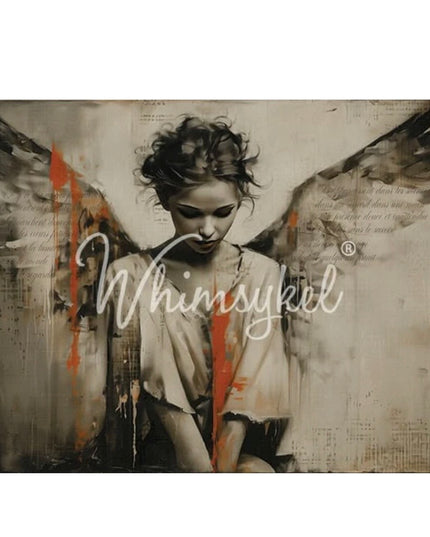 Whimsykel Designs Unseen Wings Angel Decoupage Paper