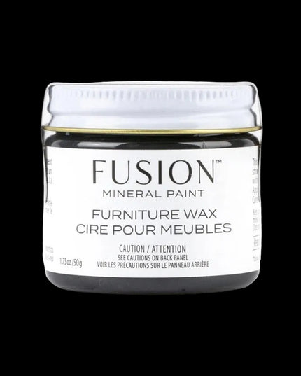 Jar of Fusion Mineral Paint Furniture Black Wax 