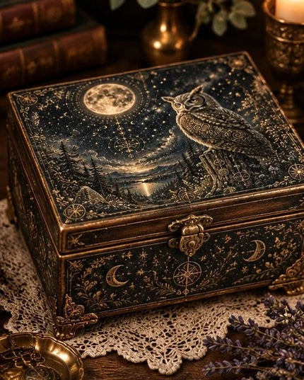 Posh Papers Celestial Owl Decoupage Paper, Furniture Decoupage Paper