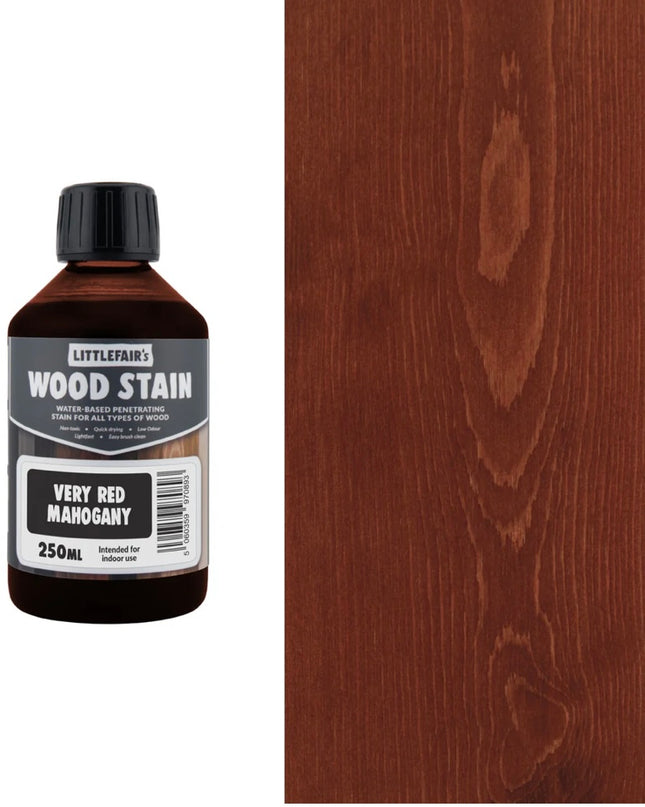 Littlefairs Wood Stains Very Red Mahogany