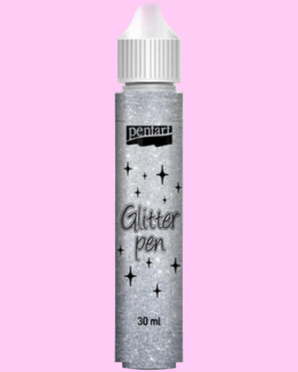 PENTART Glitter pen silver