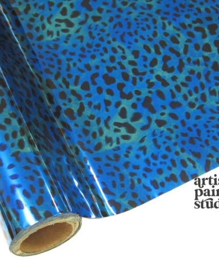 APS Foil - LEOPARD BLUE Metallic  - Rub On Foil