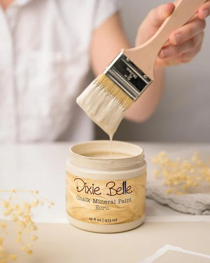 Dixie Belle Chalk Mineral Paint - Ecru - Warm Creamy Neutral Beige