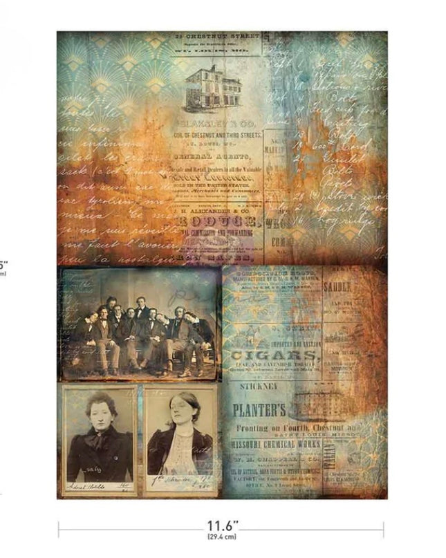 Redesign With Prima A3 Decoupage Paper - Chestnut Street