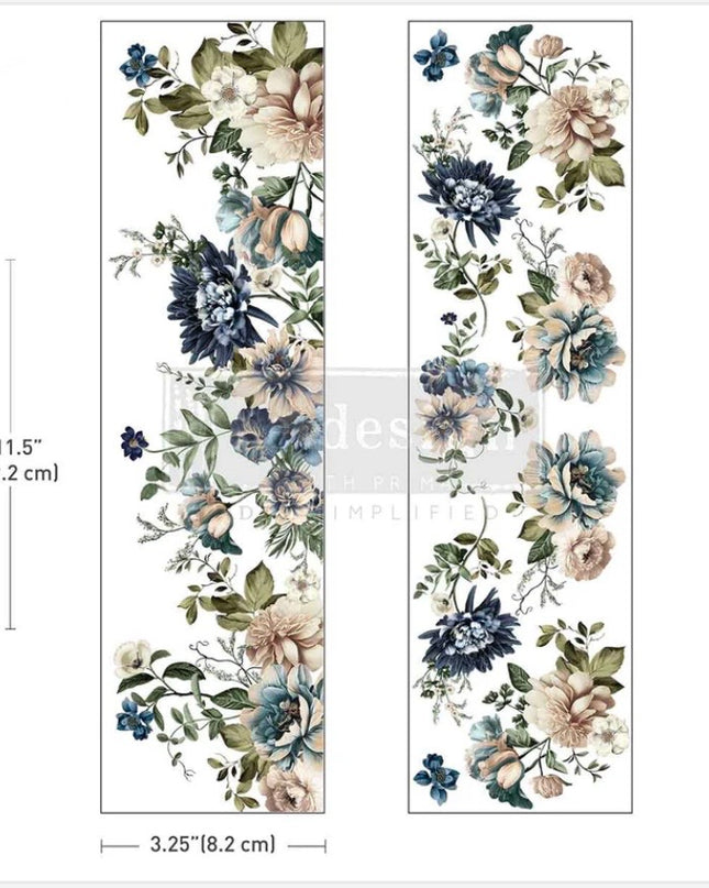 Redesign with Prima Luxe Transfer Whispers of indigo