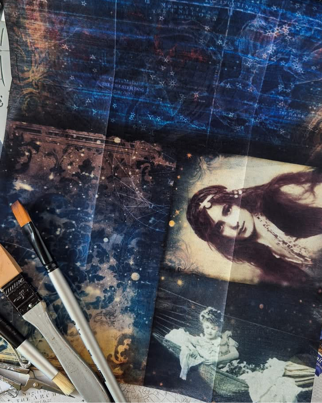 Redesign With Prima A3 Decoupage Paper - Nightdreaming