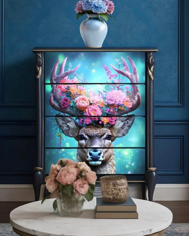 Posh Papers Decoupage Paper - Colourburst Stag