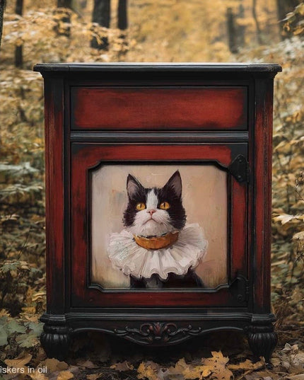 Redesign With Prima -   Whiskers In Oil Kitten A3 Decoupage Paper