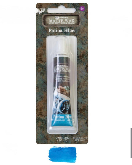 Redesign With Prima Finnabair Art Alchemy Patina Blue Matte Wax Paste