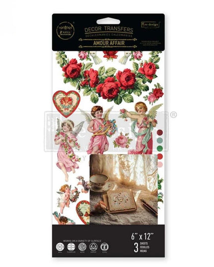 Redesign with Prima Amour Affair Small Decor Transfer