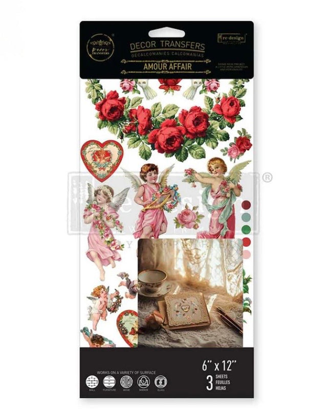 Redesign with Prima Amour Affair Small Decor Transfer