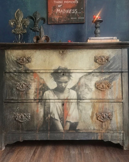 Whimsykel Designs Unseen Wings Angel Decoupage Paper