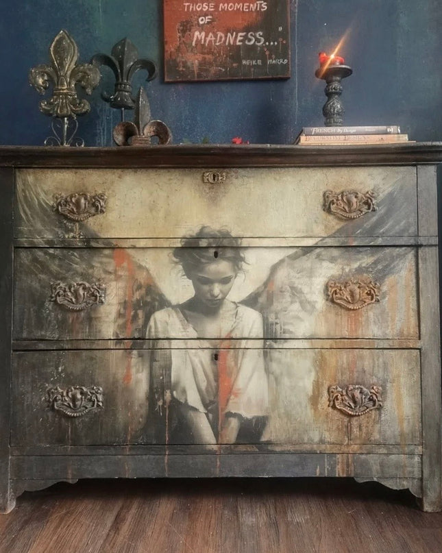 Whimsykel Designs Unseen Wings Angel Decoupage Paper