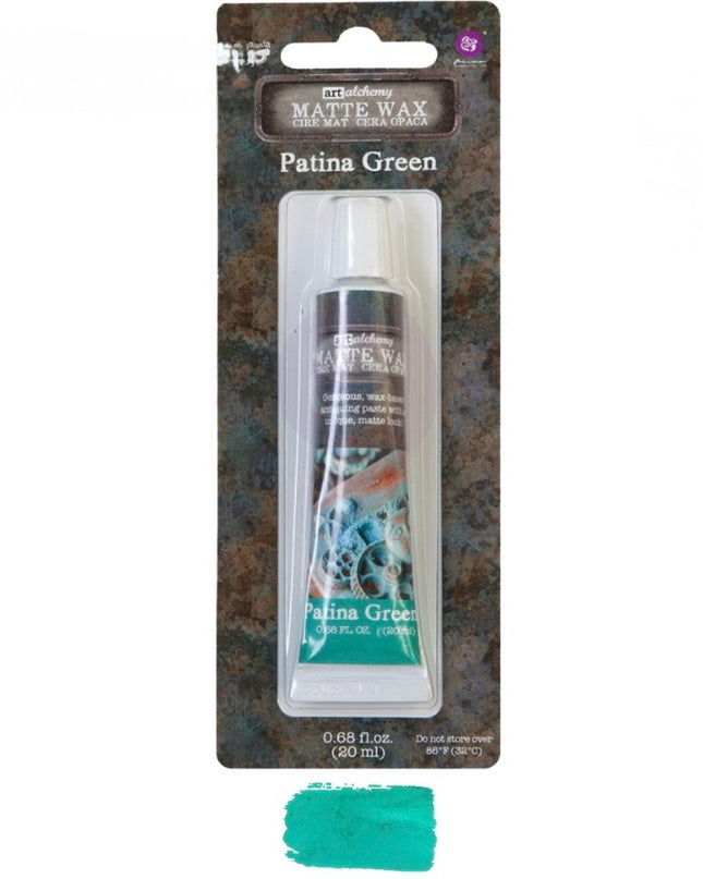 Redesign With Prima Finnabair Art Alchemy Patina Green Matte Wax Paste
