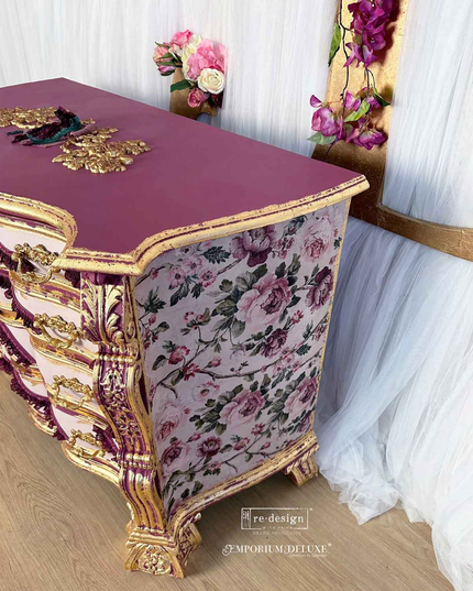 Timeless blooms floral rose decoupage paper