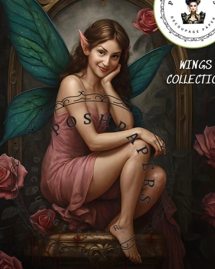 Posh Papers Decoupage Paper - Gratitude Fairy