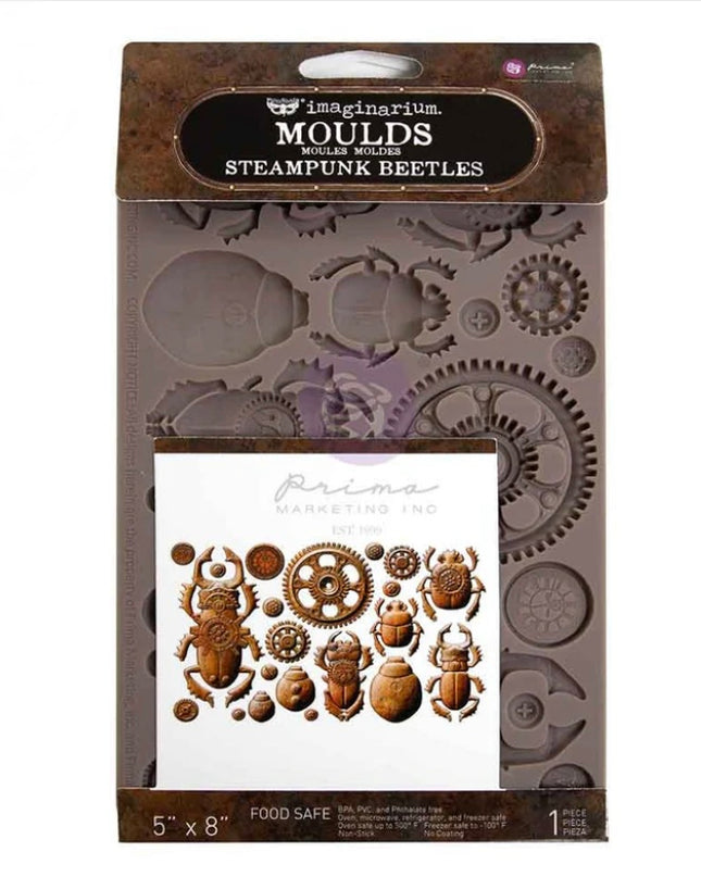 Redesign With Prima - Finnabear Decor Mould Steampunk Beetles