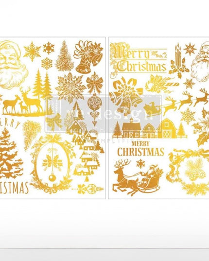 Redesign with Prima Kacha Holiday Heirloom Foil Middy Transfers