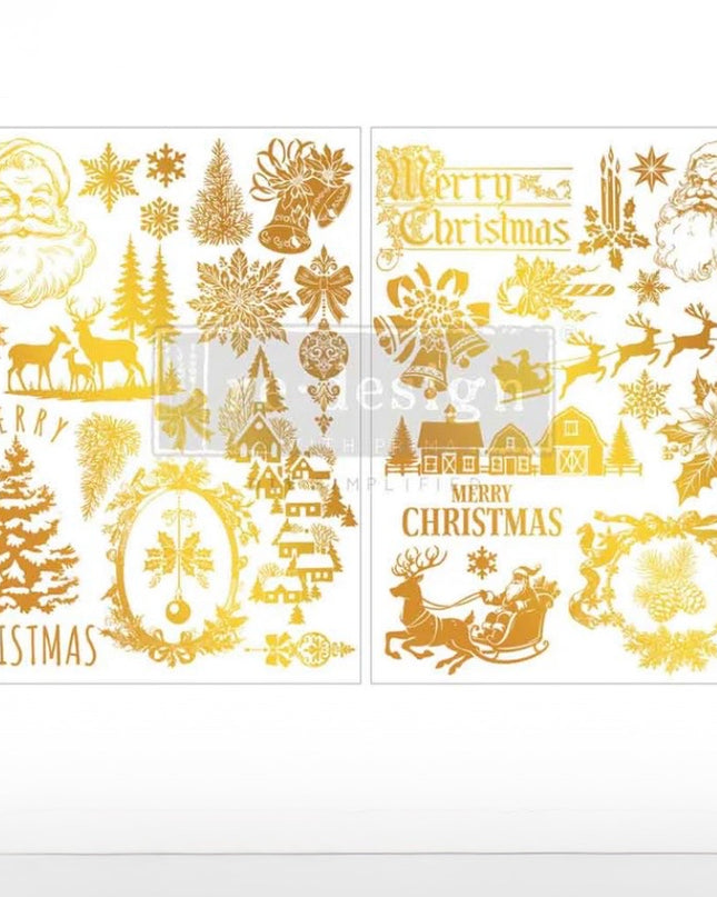 Redesign with Prima Kacha Holiday Heirloom Foil Middy Transfers