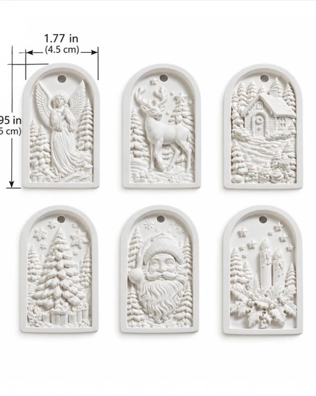 MelodyCast Paint-Tap-Play Christmas Ornaments Set of 6