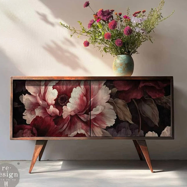 Redesign with Prima - Dreamy rose Cascade A1 Decoupage Fibre Paper