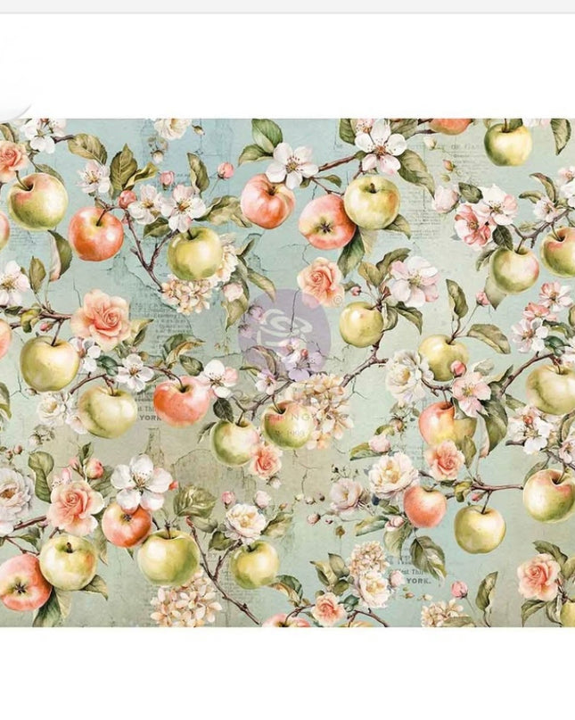 Redesign With Prima Home Grown Apple A3 Decoupage Paper