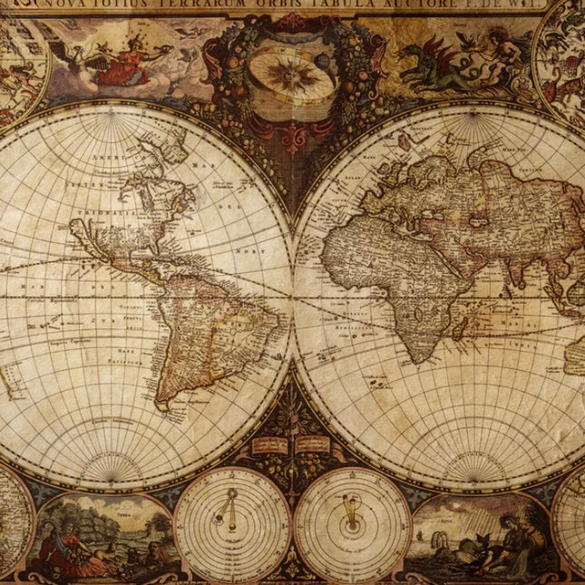 Three Yellow Goats - Old Map