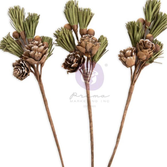 Redesign with Prima - Evergreen Sprigs Twinkle and Treats