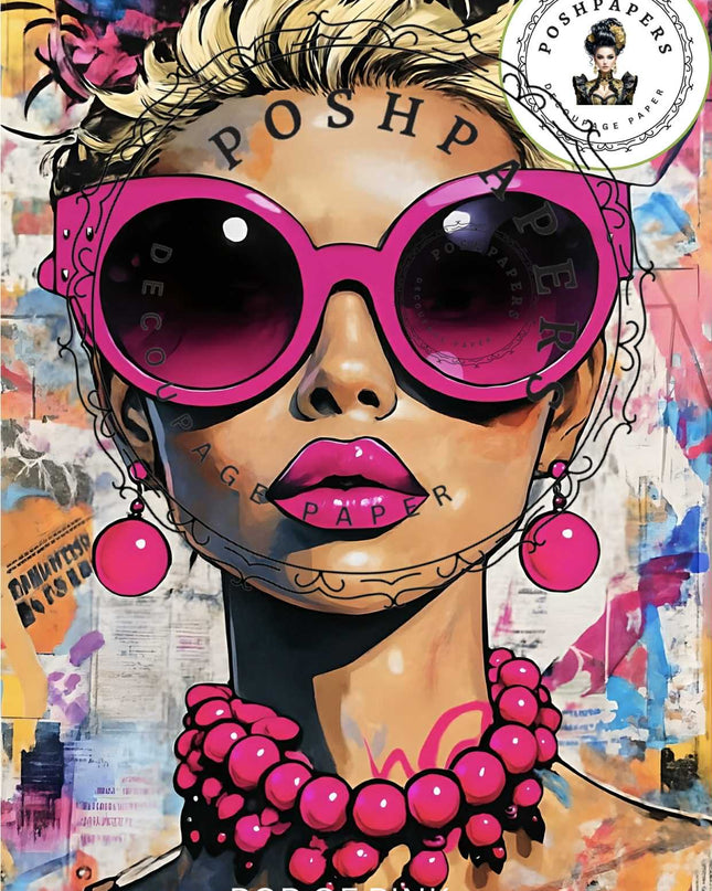 Posh Papers Decoupage Paper - Pop Of Pink