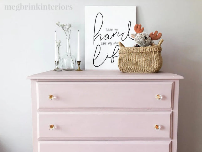 Dixie Belle Chalk Mineral Paint - Tea Rose - Dusky Pink
