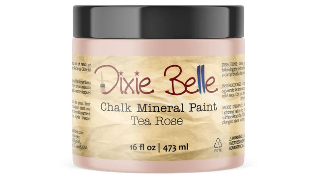 Dixie Belle Chalk Mineral Paint - Tea Rose - Dusky Pink